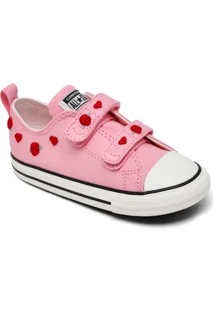 Converse Toddler Girls Chuck Taylor All Star Ox 2V Love Me Lots Stay-Put Closure Low Top Casual Sneakers from Finish Line