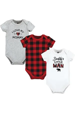 Hudson Baby Boys Hudson Cotton Bodysuits, Love Dad, 6-9 Months