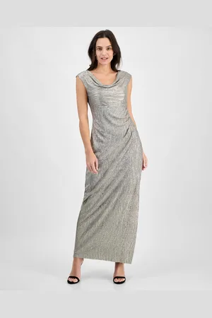 Connected Textured Metallic Gown