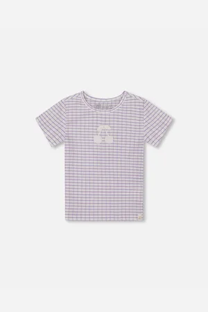 Deux par Deux Big Girls Crinkle Top With Applique