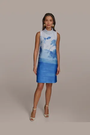 Donna Karan Petite Printed Shift Dress
