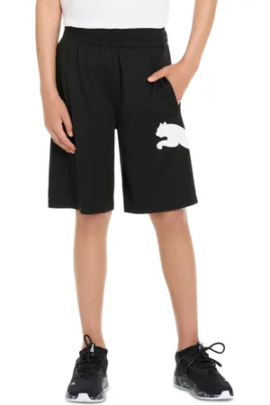 PUMA Big Boys Essential Speed Pack Pull-On Performance Shorts - Black