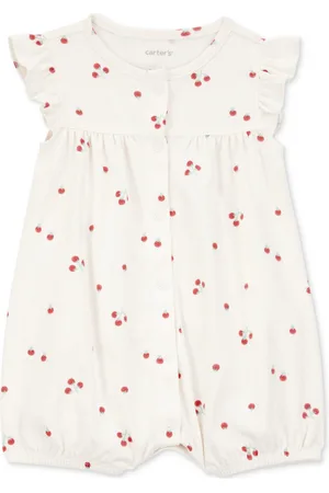 Carters Baby Girls Tomato-Print Snap-Up Cotton Romper