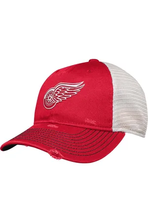 Outerstuff Big Boys and Girls Detroit Wings Slouch Trucker Adjustable Hat