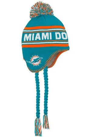 Outerstuff Preschool Miami Dolphins Jacquard Tassel with Pom Knit Hat