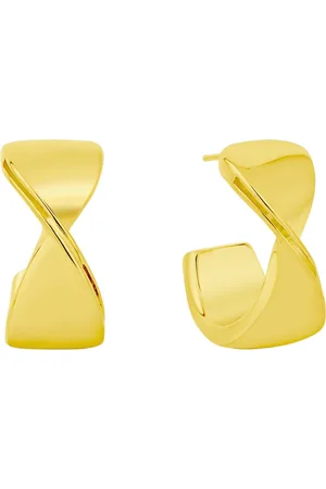 And Now This Crossover Push Back Hoop Earrings