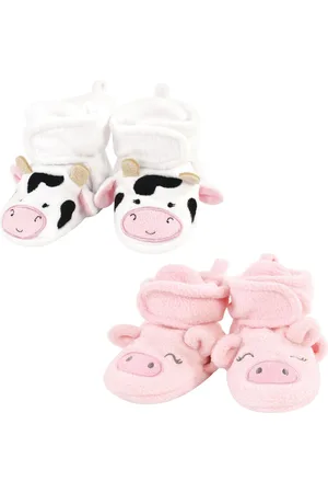 Hudson Baby Girls Hudson Cozy Fleece Booties, Months