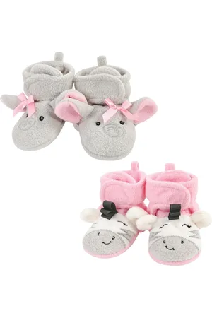 Hudson Baby Girls Hudson Cozy Fleece Booties, Months