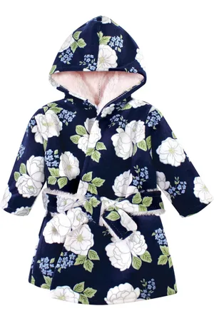 Hudson Baby Girls Hudson Mink with Faux Fur Lining Pool and Beach Robe Cover-ups
