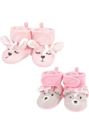 Hudson Baby Girls Hudson Cozy Fleece Booties, Months