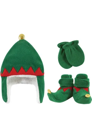 Hudson Baby Boys Hudson Unisex Trapper Hat, Mitten and Bootie Set