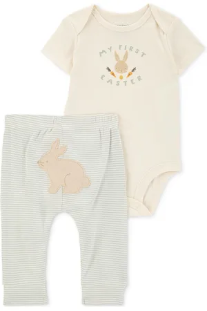 Carters Baby Girls 2-Pc. My First Easter Cotton Bodysuit & Pants Set