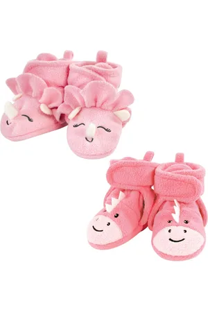 Hudson Baby Girls Hudson Cozy Fleece Booties, Months