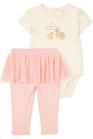 Carters Baby Girls 2-Pc. Bunny Bodysuit & Tutu Pants Set