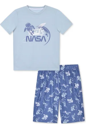 Max & Olivia Big Boys Nasa Short-Sleeve Shorts Pajama Set