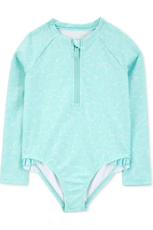 Carters Toddler Girls Rash Guard One-Piece Swimsuit