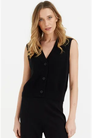 Chinti & Parker Chinti & Parker Wool and Cashmere Blend Knit V Neck Waistcoat