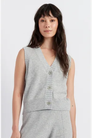 Chinti & Parker Chinti & Parker Wool and Cashmere Blend Knit V Neck Waistcoat