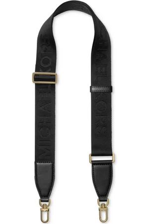 Michael Kors Michael Jet Set Travel Logo Webbing Strap - Black/black
