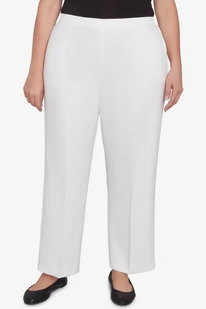 Alfred Dunner Plus Size Estate of Mind Estate Pull-On Average Length Pants