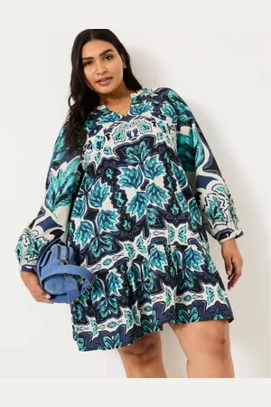 Fat Face Plus Size Amy Mirrored Dress