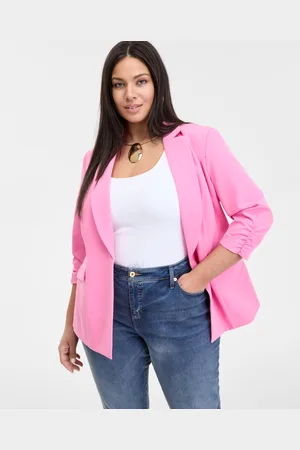 I.N.C. International Concepts Plus Size 3/4-Sleeve Blazer, Created for Macy