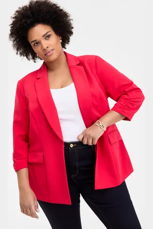 I.N.C. International Concepts Plus Size 3/4-Sleeve Blazer, Created for Macy