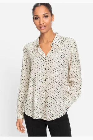 Olsen Heart Print Button Front Shirt