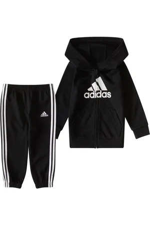 adidas Baby Boys Two-Piece Hooded Fleece Jacket Jogger Set