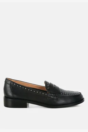 RAG & CO Raisa Stud Embellished Penny Loafers