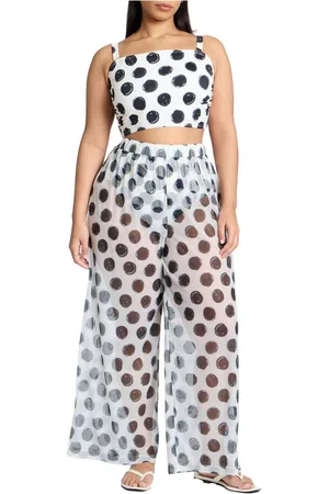 Eloquii Plus Size Wide Leg Cover-Up Pant