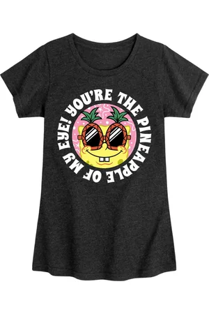Spongebob Big Girls Pineapple Of My Eyes Graphic Short Sleeve T-Shirt