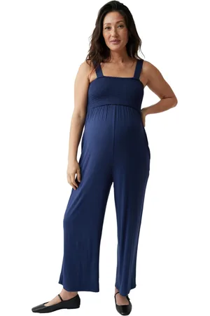 Ingrid & Isabel Maternity Smocked Bodice Jumpsuit