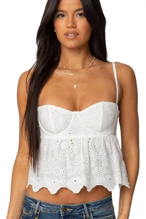 Edikted Womens Emme Eyelet Corset