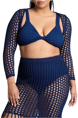 Eloquii Plus Size Crochet Bolero