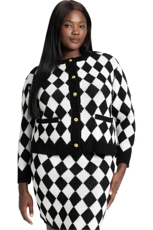 Eloquii Plus Size Knit Tweed Jacket
