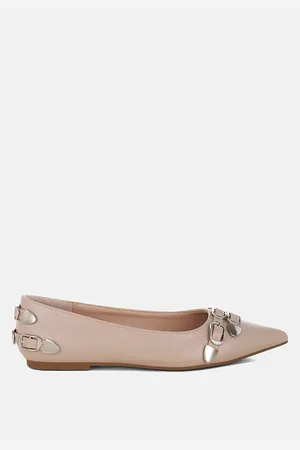 London Rag Golini Belt Buckle Detail Ballerinas