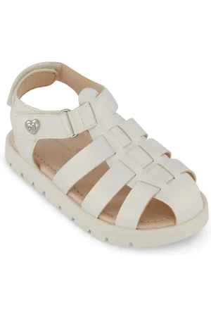 Jessica Simpson Toddler Girls Tia Fisher Puffy Bow Casual Sandals