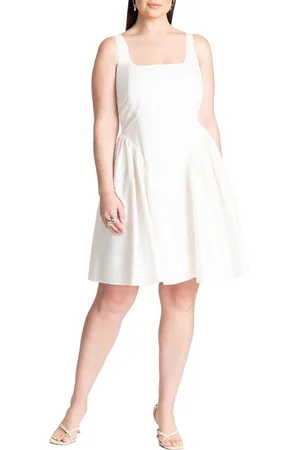 Eloquii Plus Size Bow Back Mini Dress