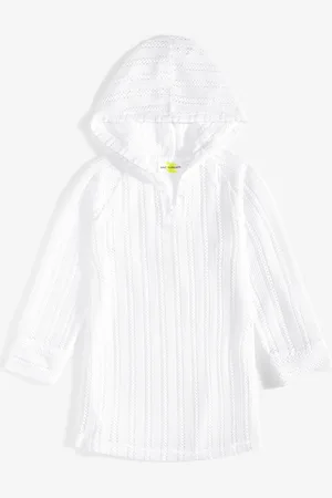 Epic Threads Big Girls Hooded Long Sleeve Mesh Cover-Up, Exclusively at Macy