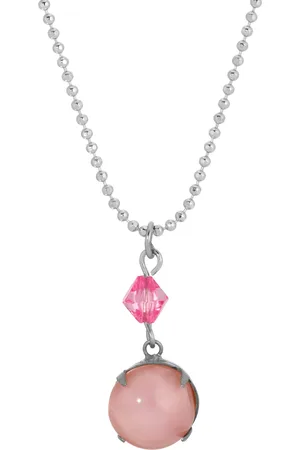 2028 Glass Acrylic Pendant Necklace