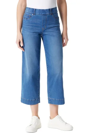 Gloria Vanderbilt Petite Shape-Effect Wide-Leg Crop Jeans