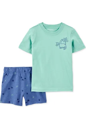 Carters Baby Boys Dinosaur T-Shirt & Shorts, 2 Piece Set