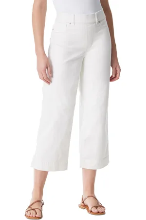 Gloria Vanderbilt Petite Shape-Effect Wide-Leg Crop Jeans