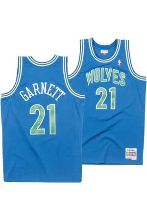 Mitchell & Ness Big Boys Kevin Garnett Minnesota Timberwolves Hardwood Classic Swingman Jersey - Blue/Green