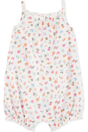 Carters Baby Girls Floral-Print Cotton Romper