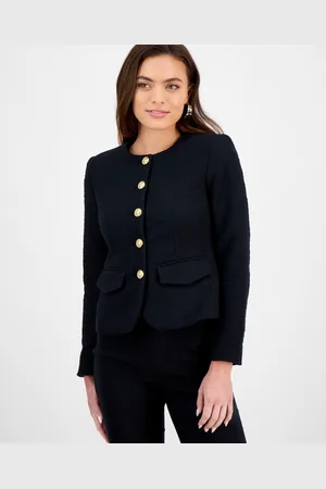 I.N.C. International Concepts Petite Parisian Tweed Jacket, Exclusively at Macy