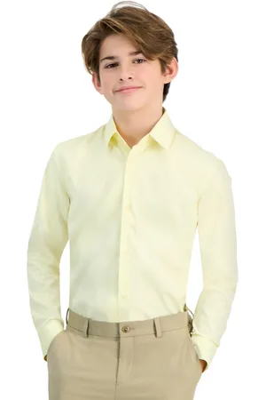 Michael Kors Big Boys Classic Fit Solid Stretch Dress Shirt