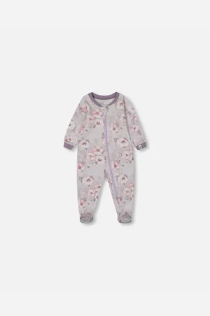 Deux par Deux Baby Girls Printed Cotton One-Piece Pajama