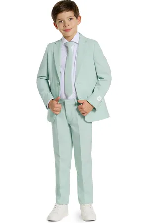 OppoSuits Toddler and Little Boys Magic Mint 3-Piece Suit - Teal/Mint